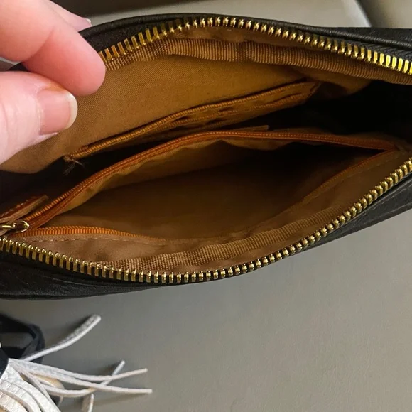 HOBO Black Leather Crossbody Bag - Picture 6 of 10